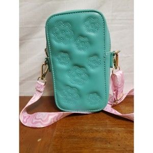 Skinnydip London Women's Danni Phone Crossbody Turquoise Flower Pink Strap